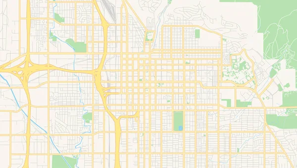 Salt Lake City boş vektör haritası, Utah, Abd