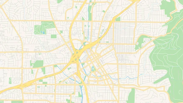 ハンツビル、アラバマ、アメリカ合衆国の空のベクトルマップ — ストックベクタ