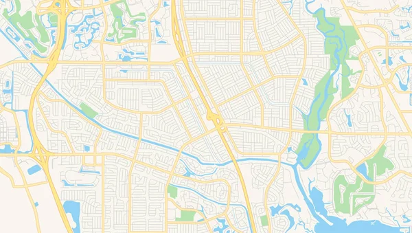 Κενός διάνυσμα χάρτη της Port St. Λουσί, Φλόριντα, Ηνωμένες Πολιτείες — Διανυσματικό Αρχείο