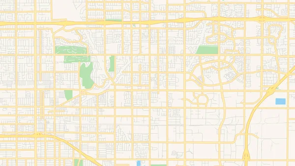 Κενός διανυσματική Χάρτης Rancho Κουκαμόνγκα, Καλιφόρνια, ΗΠΑ — Διανυσματικό Αρχείο