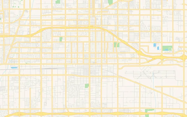 Ontario, Kaliforniya, Abd'nin boş vektör haritası — Stok Vektör