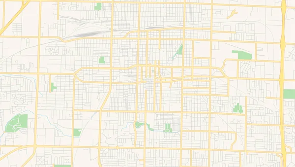 Mapa vetorial vazio de Springfield, Missouri, EUA —  Vetores de Stock