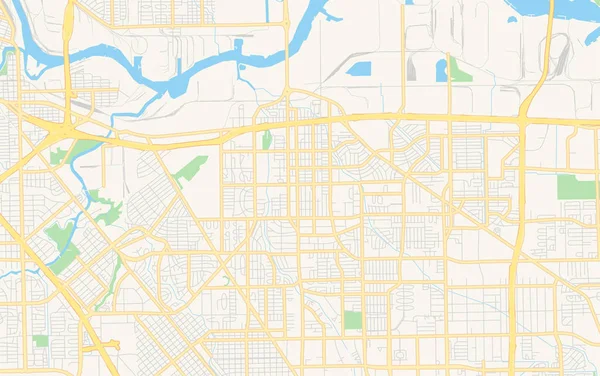 Mappa vettoriale vuota di Pasadena, Texas, USA — Vettoriale Stock