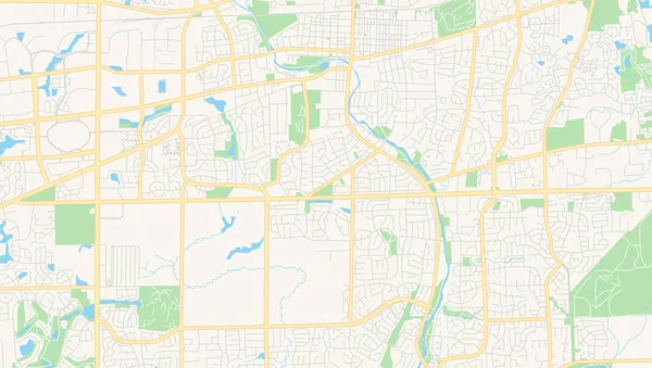 Mapa vectorial vacío de Naperville, Illinois, EE.UU. — Archivo Imágenes Vectoriales