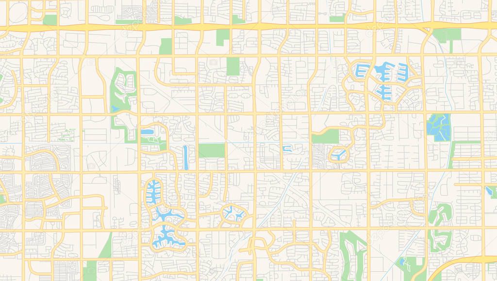 Empty vector map of Gilbert, Arizona, USA