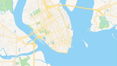 Charleston, Güney Carolina, Abd'nin boş vektör haritası