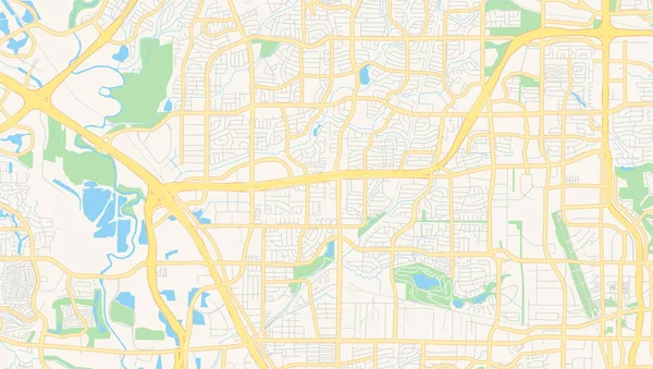 Mapa vectorial vacío de Carrollton, Texas, EE.UU. — Archivo Imágenes Vectoriales