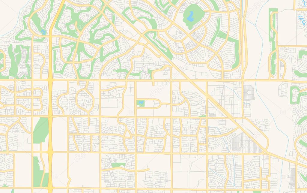 Empty vector map of Surprise, Arizona, USA