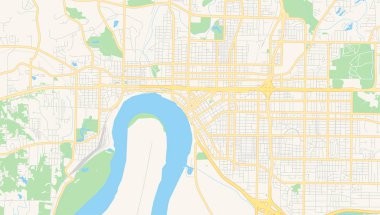 Boş vektör haritası Evansville, Indiana, Abd