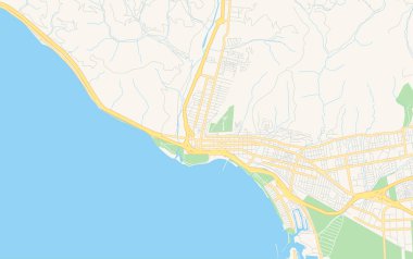 San Buenaventura, Kaliforniya, Abd boş vektör haritası