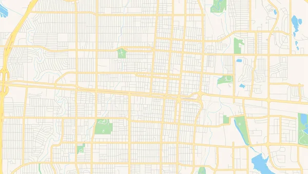 アビリーン、テキサス州、アメリカ合衆国の空のベクトルマップ — ストックベクタ