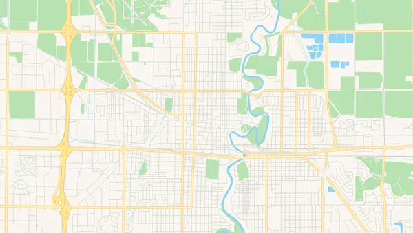 Fargo, Kuzey Dakota, Abd'nin boş vektör haritası — Stok Vektör
