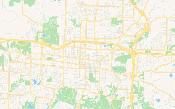 Mapa vectorial vacío de Columbia, Missouri, EE.UU. — Archivo Imágenes Vectoriales