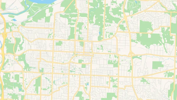 Pusta mapa wektorowa niepodległości, Missouri, USA — Wektor stockowy