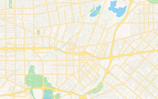 Mappa vettoriale vuota di El Monte, California, USA — Vettoriale Stock