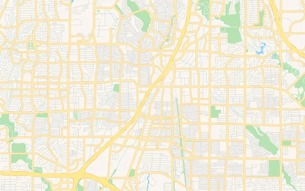 Mappa vettoriale vuota di Richardson, Texas, USA — Vettoriale Stock