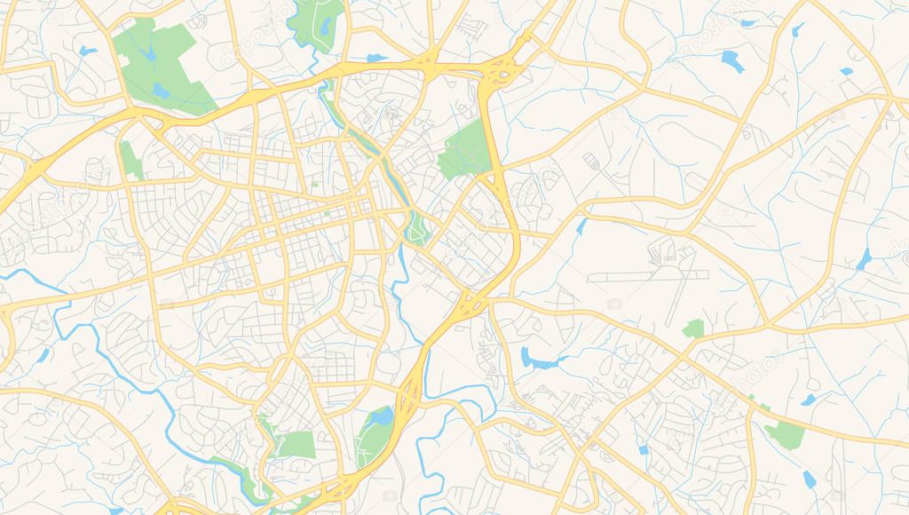Empty vector map of Athens-Clarke County, Georgia, USA
