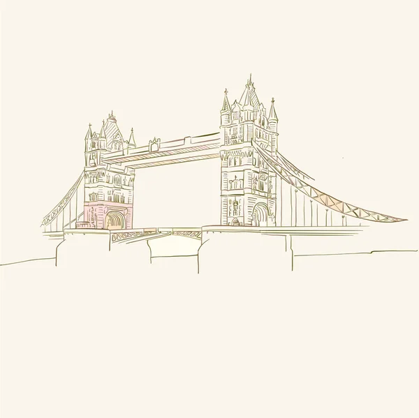 Symbol londýnského mostu — Stockový vektor
