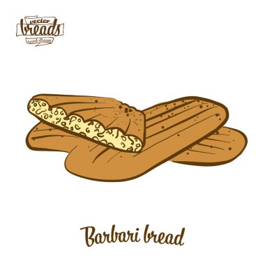 Barbari ekmek renkli çizim