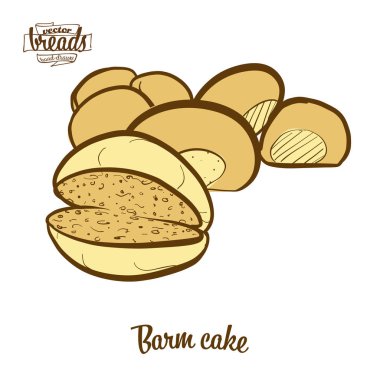 Barm kek ekmeğirenkli çizim