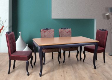 Ahşap yemek odası seti