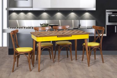 ahşap sehpa sehpası arka planı ve beyaz arka plan