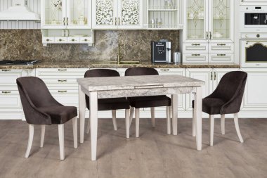 ahşap sehpa sehpası arka planı ve beyaz arka plan