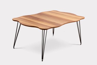 Kahve masası ve beyaz arka plan ve siyah arkaplan