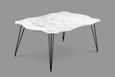 Kahve masası ve beyaz arka plan ve siyah arkaplan