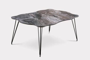 Kahve masası ve beyaz arka plan ve siyah arkaplan