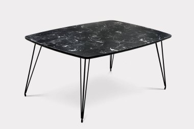 Kahve masası ve beyaz arka plan ve siyah arkaplan