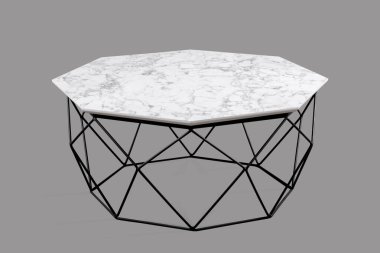 Kahve masası ve beyaz arka plan ve siyah arkaplan