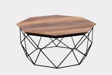 Kahve masası ve beyaz arka plan ve siyah arkaplan