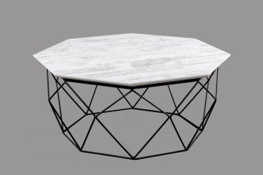 Kahve masası ve beyaz arka plan ve siyah arkaplan