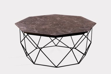 Kahve masası ve beyaz arka plan ve siyah arkaplan