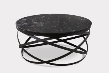 Kahve masası ve beyaz arka plan ve siyah arkaplan