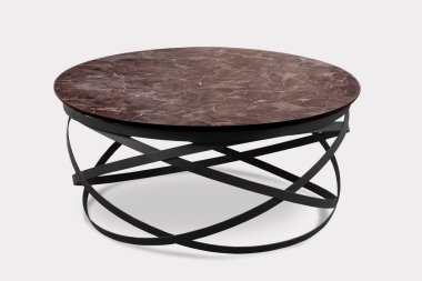 Kahve masası ve beyaz arka plan ve siyah arkaplan