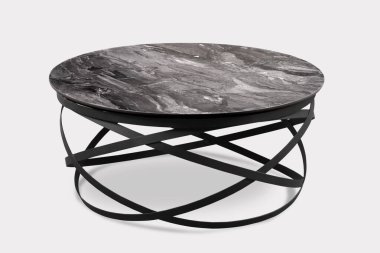 Kahve masası ve beyaz arka plan ve siyah arkaplan