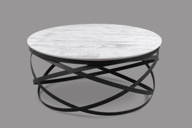 Kahve masası ve beyaz arka plan ve siyah arkaplan