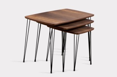 Kahve masası ve beyaz arka plan ve siyah arkaplan