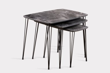 Kahve masası ve beyaz arka plan ve siyah arkaplan