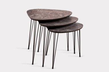 Kahve masası ve beyaz arka plan ve siyah arkaplan