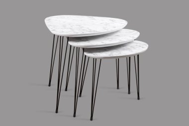 Kahve masası ve beyaz arka plan ve siyah arkaplan