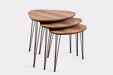 Kahve masası ve beyaz arka plan ve siyah arkaplan