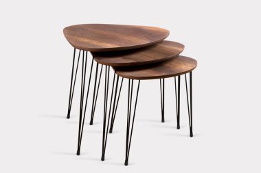 Kahve masası ve beyaz arka plan ve siyah arkaplan