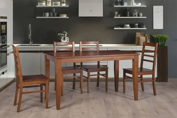 Ahşap yemek odası seti