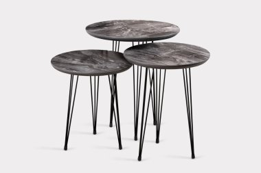 Kahve masası ve beyaz arka plan ve siyah arkaplan