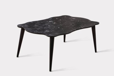 Kahve masası ve beyaz arka plan ve siyah arkaplan