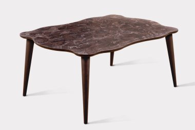 Kahve masası ve beyaz arka plan ve siyah arkaplan