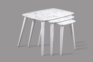 Kahve masası ve beyaz arka plan ve siyah arkaplan